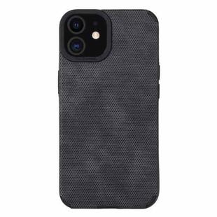 For iPhone 12 TPU Leather Phone Case(Black)