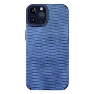 For iPhone 12 Pro Max TPU Leather Phone Case(Blue)