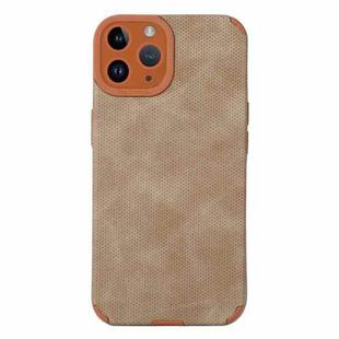 For iPhone 11 Pro Max TPU Leather Phone Case(Brown)