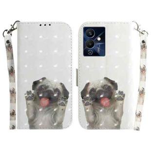 For Infinix Note 12 Pro 5G 3D Colored Horizontal Flip Leather Phone Case(Pug)
