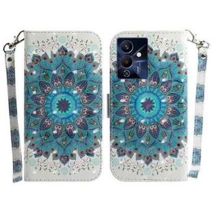 For Infinix Note 12 Pro 5G 3D Colored Horizontal Flip Leather Phone Case(Peacock Wreath)