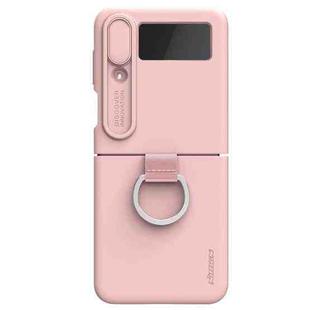 For Samsung Galaxy Z Flip4 5G NILLKIN CamShield Liquid Silicone + PC Full Coverage Case(Pink)