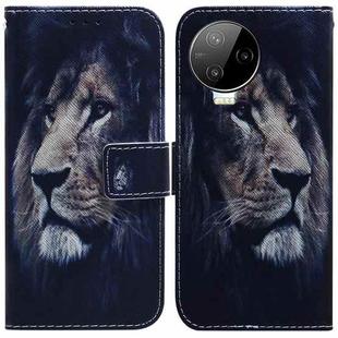 For Infinix Note 12 Pro 4G Coloured Drawing Horizontal Flip Leather Phone Case(Lion)