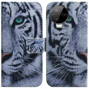 For Infinix Note 12 Pro 4G Coloured Drawing Horizontal Flip Leather Phone Case(Tiger)