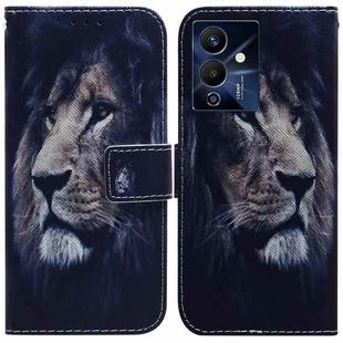 For Infinix Note 12 Pro 5G Coloured Drawing Horizontal Flip Leather Phone Case(Lion)