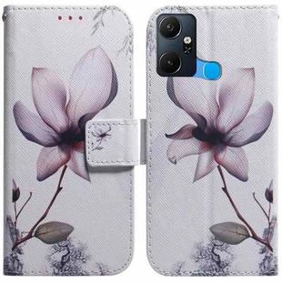 For Infinix Smart 6 Plus Coloured Drawing Horizontal Flip Leather Phone Case(Magnolia Flower)