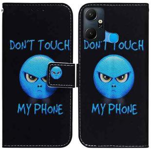 For Infinix Smart 6 Plus Coloured Drawing Horizontal Flip Leather Phone Case(Anger)