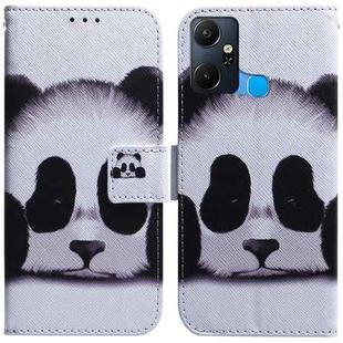 For Infinix Smart 6 Plus Coloured Drawing Horizontal Flip Leather Phone Case(Panda)