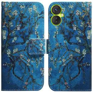 For Tecno Camon 19 Neo Coloured Drawing Horizontal Flip Leather Phone Case(Apricot Flower)