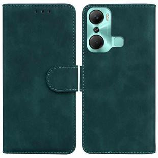 For Infinix Hot 12 Pro Skin Feel Pure Color Flip Leather Phone Case(Green)