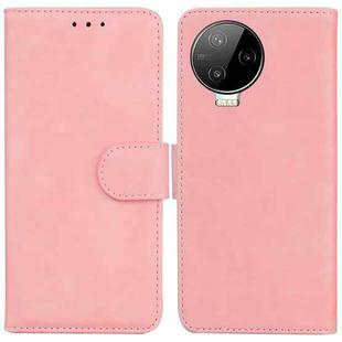 For Infinix Note 12 Pro 4G Skin Feel Pure Color Flip Leather Phone Case(Pink)