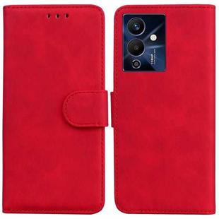 For Infinix Note 12 Pro 5G Skin Feel Pure Color Flip Leather Phone Case(Red)