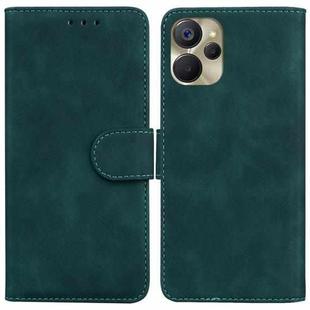 For Realme 9i 5G Skin Feel Pure Color Flip Leather Phone Case(Green)