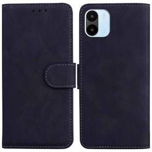 For Xiaomi Redmi A1 Skin Feel Pure Color Flip Leather Phone Case(Black)