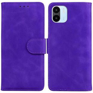 For Xiaomi Redmi A1 Skin Feel Pure Color Flip Leather Phone Case(Purple)