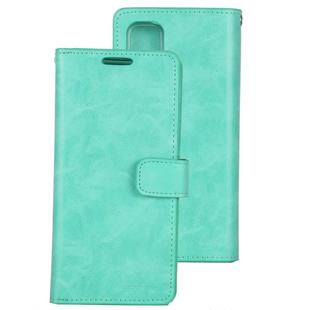 For Galaxy S20 Ultra GOOSPERY Mansoor Series Crazy Horse Texture Horizontal Flip Leather Case With Bracket & Card Slot & Wallet(Mint Green)