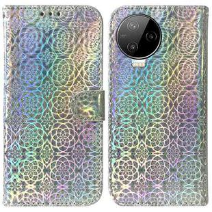 For Infinix Note 12 Pro 4G Colorful Magnetic Buckle Leather Phone Case(Silver)