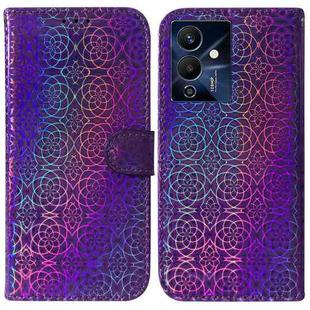 For Infinix Note 12 Pro 5G Colorful Magnetic Buckle Leather Phone Case(Purple)