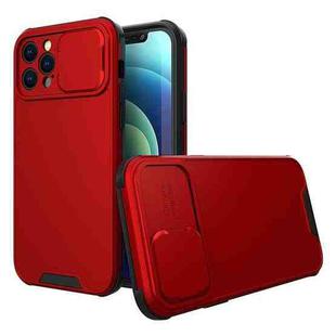 For iPhone 14 Plus Sliding Camera Cover Design PC + TPU Phone Case(Red)