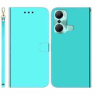 For Infinix Hot 12 Pro Imitated Mirror Surface Leather Phone Case(Mint Green)