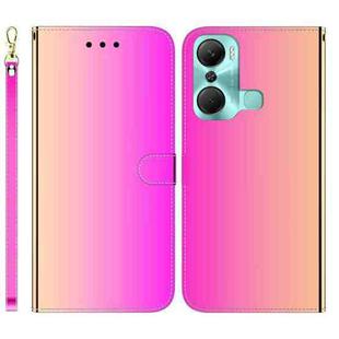 For Infinix Hot 12 Pro Imitated Mirror Surface Leather Phone Case(Gradient Color)