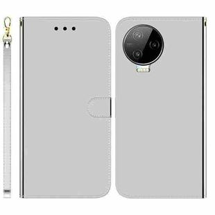 For Infinix Note 12 Pro 4G Imitated Mirror Surface Leather Phone Case(Silver)