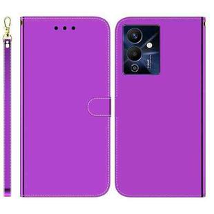 For Infinix Note 12 Pro 5G Imitated Mirror Surface Leather Phone Case(Purple)