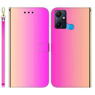 For Infinix Smart 6 Plus Imitated Mirror Surface Leather Phone Case(Gradient Color)
