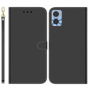 For Motorola Moto E22/E22i Imitated Mirror Surface Leather Phone Case(Black)