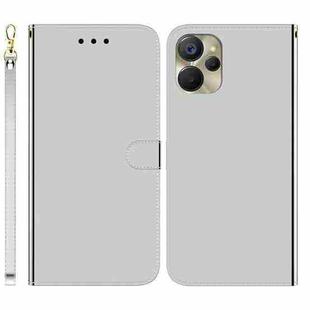 For Realme 9i 5G Imitated Mirror Surface Leather Phone Case(Silver)