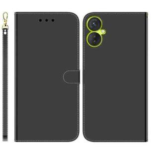 For Tecno Camon 19 Neo Imitated Mirror Surface Leather Phone Case(Black)