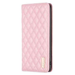 For Motorola Moto G31 / G41 Diamond Lattice Magnetic Leather Flip Phone Case(Pink)