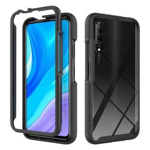 For Huawei Y9S Starry Sky Solid Color Shockproof TPU Clear PC Phone Case(Black)