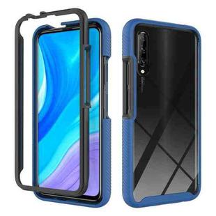 For Huawei Y9S Starry Sky Solid Color Shockproof TPU Clear PC Phone Case(Dark Blue)