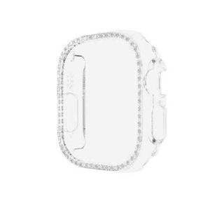For Apple Watch Ultra 49mm Diamond Hollow PC Watch Case(Transparent)