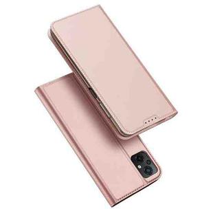 For Xiaomi Poco M5 DUX DUCIS Skin Pro Series Flip Leather Phone Case(Rose Gold)