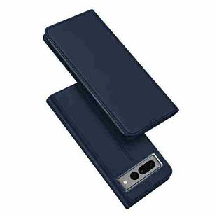 For Google Pixel 7 Pro DUX DUCIS Skin Pro Series Flip Leather Phone Case(Blue)