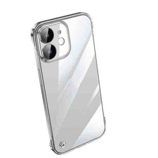 For iPhone 12 mini Electroplating Frameless Clear PC Phone Case(Transparent)