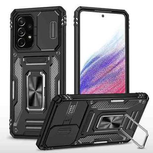 For Samsung Galaxy A53 5G Armor PC + TPU Camera Shield Phone Case(Black)