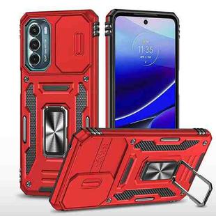 For Motorola Moto G Stylus 5G 2022 Armor PC + TPU Camera Shield Phone Case(Red)