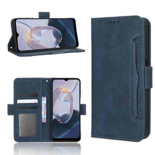 For Motorola Moto E22 / E22i Skin Feel Calf Texture Card Slots Leather Phone Case(Blue)