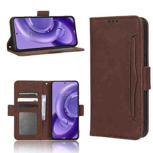 For Motorola Edge 30 Neo / Edge 30 Lite Skin Feel Calf Texture Card Slots Leather Phone Case(Brown)