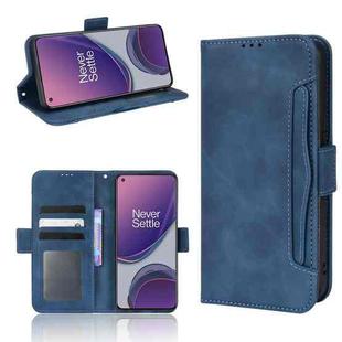 For OPPO  Reno8 Lite 5G Global/Reno8 Z/Reno7 Z Skin Feel Calf Texture Card Slots Leather Phone Case(Blue)