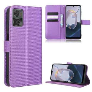 For Motorola Moto E22 / E22i Diamond Texture Leather Phone Case(Purple)