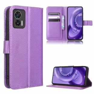 For Motorola Edge 30 Neo / Edge 30 Lite Diamond Texture Leather Phone Case(Purple)