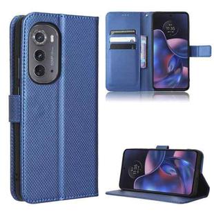 For Motorola Edge 2022 Diamond Texture Leather Phone Case(Blue)