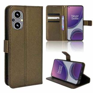 For OPPO Reno8 Lite 5G Global/Reno8 Z/Reno7 Z Diamond Texture Leather Phone Case(Brown)