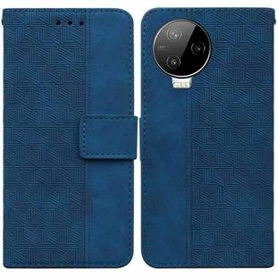 For Infinix Note 12 Pro 4G Geometric Embossed Flip Leather Phone Case(Blue)