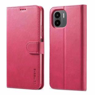 For Xiaomi Redmi A1 LC.IMEEKE Calf Texture Horizontal Flip Leather Case(Red)