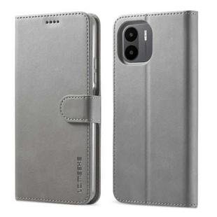 For Xiaomi Redmi A1 LC.IMEEKE Calf Texture Horizontal Flip Leather Case(Grey)